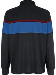Babista Langarm-Poloshirt SERENZIO blau/dunkelblau