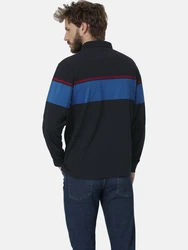 Babista Langarm-Poloshirt SERENZIO blau/dunkelblau