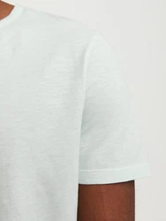 Jack & Jones T-Shirt JJESPLIT NECK TEE SS NOOS (1-tlg) hellblau