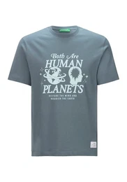 T-Shirt mit mehrfarbigen Print