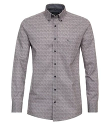 CASAMODA Blusenshirt Langarmhemd Freizeithemd rot