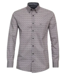 CASAMODA Blusenshirt Langarmhemd Freizeithemd rot