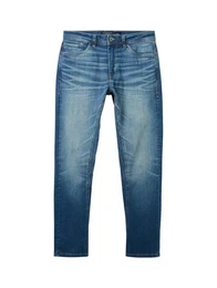 Tapered-fit-Jeans Regular Tapered Jeans mit recycelter Baumwolle