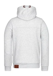 naketano Sweatshirt Kapuzenpullover Pimp braun/graumeliert