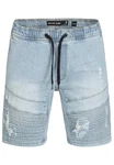 Indicode Herren Ernest Jeansshorts Blau/Hellblau