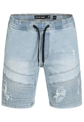 Indicode Herren Ernest Jeansshorts Blau/Hellblau