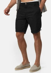 Indicode Chinoshorts Creel Schwarz/Dunkelblau/Dunkelgrau