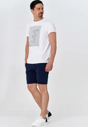 Indicode Chinoshorts Caedmon Dunkelblau/Blau