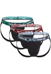NIKE Underwear String JOCK STRAP 3PK Mischfarben/Dunkelblau/Blau/Rosa