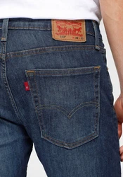 Levi's 5-Pocket Jeans 513 Slim Straight Blau/Dunkelblau/Braun