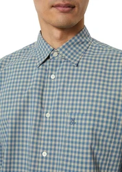 Marc O'Polo Hemd Langarm Türkis/Grün/Blau/Hellblau
