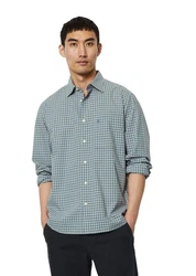 Marc O'Polo Hemd Langarm Türkis/Grün/Blau/Hellblau