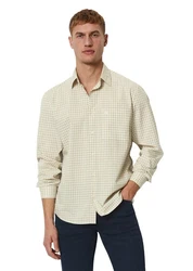 Marc O'Polo Hemd Langarm Khaki/Grün/Gelb/Beige/Hellgrün