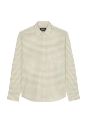 Marc O'Polo Hemd Langarm Khaki/Grün/Gelb/Beige/Hellgrün