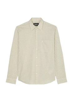 Marc O'Polo Hemd Langarm Khaki/Grün/Gelb/Beige/Hellgrün