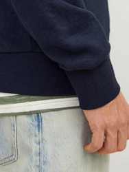 Jack & Jones Sweatjacke JJFOREST SWEAT ZIP HOOD Dunkelblau/Blau