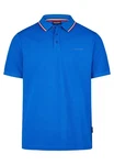 HECHTER PARIS Poloshirt mit Kontrastpiping am Kragen Blau/Dunkelblau/Hellblau