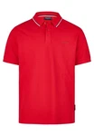 HECHTER PARIS Poloshirt mit Kontrastpiping am Kragen Rot/Dunkelrot