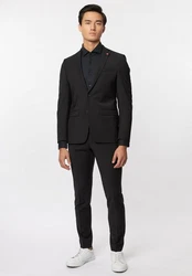 Roy Robson Anzug Extra Slim Fit Schwarz/Dunkelgrau