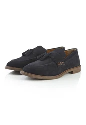 Silver Street Slipper Charleston Dunkelblau/Blau/Schwarz/Hellblau