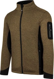Fleecejacke Herren Strick-Fleecejacke Wapusk Strickjacke Cardigan mit Stehkragen und Seitentaschen Outdoor