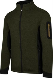 Fleecejacke Herren Strick-Fleecejacke Wapusk Strickjacke Cardigan mit Stehkragen und Seitentaschen Outdoor