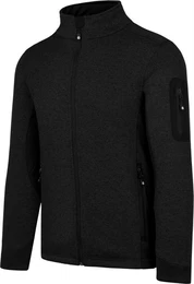 Fleecejacke Herren Strick-Fleecejacke Wapusk Strickjacke Cardigan mit Stehkragen und Seitentaschen Outdoor