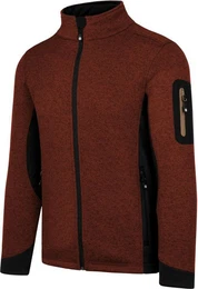 Fleecejacke Herren Strick-Fleecejacke Wapusk Strickjacke Cardigan mit Stehkragen und Seitentaschen Outdoor