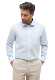 Businesshemd Slim Fit Hemd Langarm in 100 % Baumwolle slim, Langarm, Kent Kragen