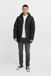 Blend Fleecejacke BHOuterwear Schwarz/Dunkelgrau