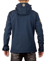 Geographical Norway Softshelljacke Casual Outdoor Jacke Batakeaway mit Kapuze (1) Dunkelblau/Blau/Orange