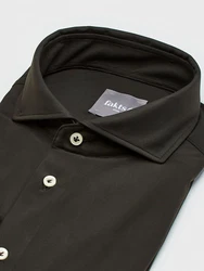FAKTS Langarmhemd Dunkelgrün/Khaki/Schwarz/Dunkelgrau/Dunkelbraun/Braun/Grau