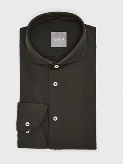 FAKTS Langarmhemd Dunkelgrün/Khaki/Schwarz/Dunkelgrau/Dunkelbraun/Braun/Grau