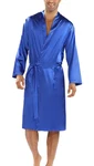 DKaren Morgenmantel Herren Kimono Blau