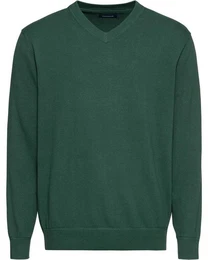 Langarmhemd Set: V-Pullover & Karohemd