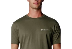 Columbia Kurzarmshirt CSC Seasonal Logo Tee Dunkelgrün/Khaki
