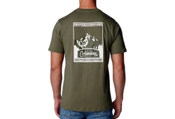 Columbia Kurzarmshirt CSC Seasonal Logo Tee Dunkelgrün/Khaki