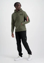 Alpha Industries Sweatshirt 'Red Stripe' Rot
