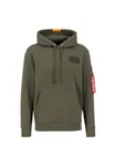 Alpha Industries Sweatshirt 'Red Stripe' Rot