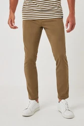 Next Chinohose Skinny Fit Khaki/Beige/Braun