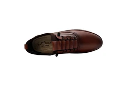Yu&Luk Sneaker mit Gummischnürung Braun/Rot