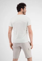 LERROS T-Shirt mit Fotoprint Weiß/Creme/Grau/Beige