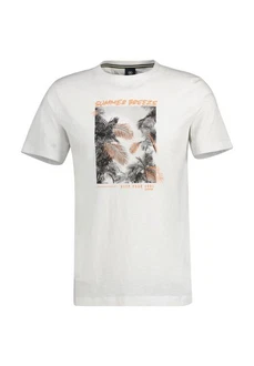 LERROS T-Shirt mit Fotoprint Weiß/Creme/Grau/Beige