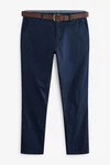 Next Chinohose mit Gürtel Dunkelblau