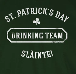 Shirtracer T-Shirt St. Patrick's Day Drinking Team Slinte Blau/Grün