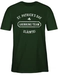 Shirtracer T-Shirt St. Patrick's Day Drinking Team Slinte Blau/Grün