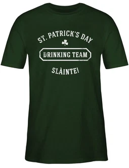 Shirtracer T-Shirt St. Patrick's Day Drinking Team Slinte Blau/Grün Shirtracer T-Shirt St. Patrick's Day Drinking Team Slinte Blau/Grün
