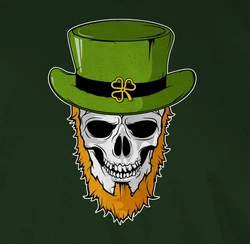 Shirtracer T-Shirt Totenkopf Kleeblatt St. Patricks Day Grün