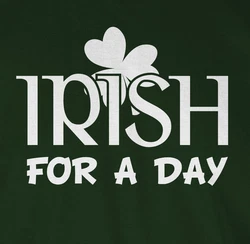 Shirtracer T-Shirt Irish For A Day St Patricks Day Grün/Blau