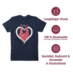 Shirtracer T-Shirt Klner Dom Kln Karneval Fasching Rot/Weiß